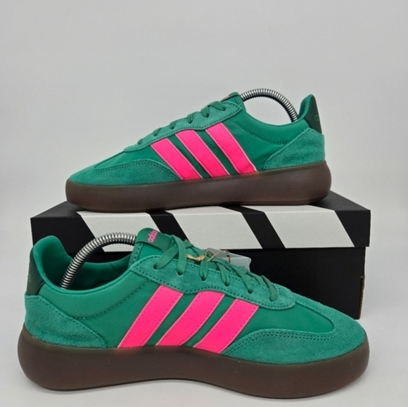 New adidas Barreda Decode 'Semi Court Green Lucid Pink' Women's Shoes Size 9.5 - Picture 4 of 8